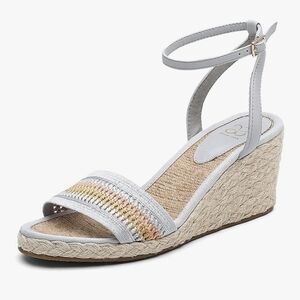 Stylish Gray Wedge Sandals